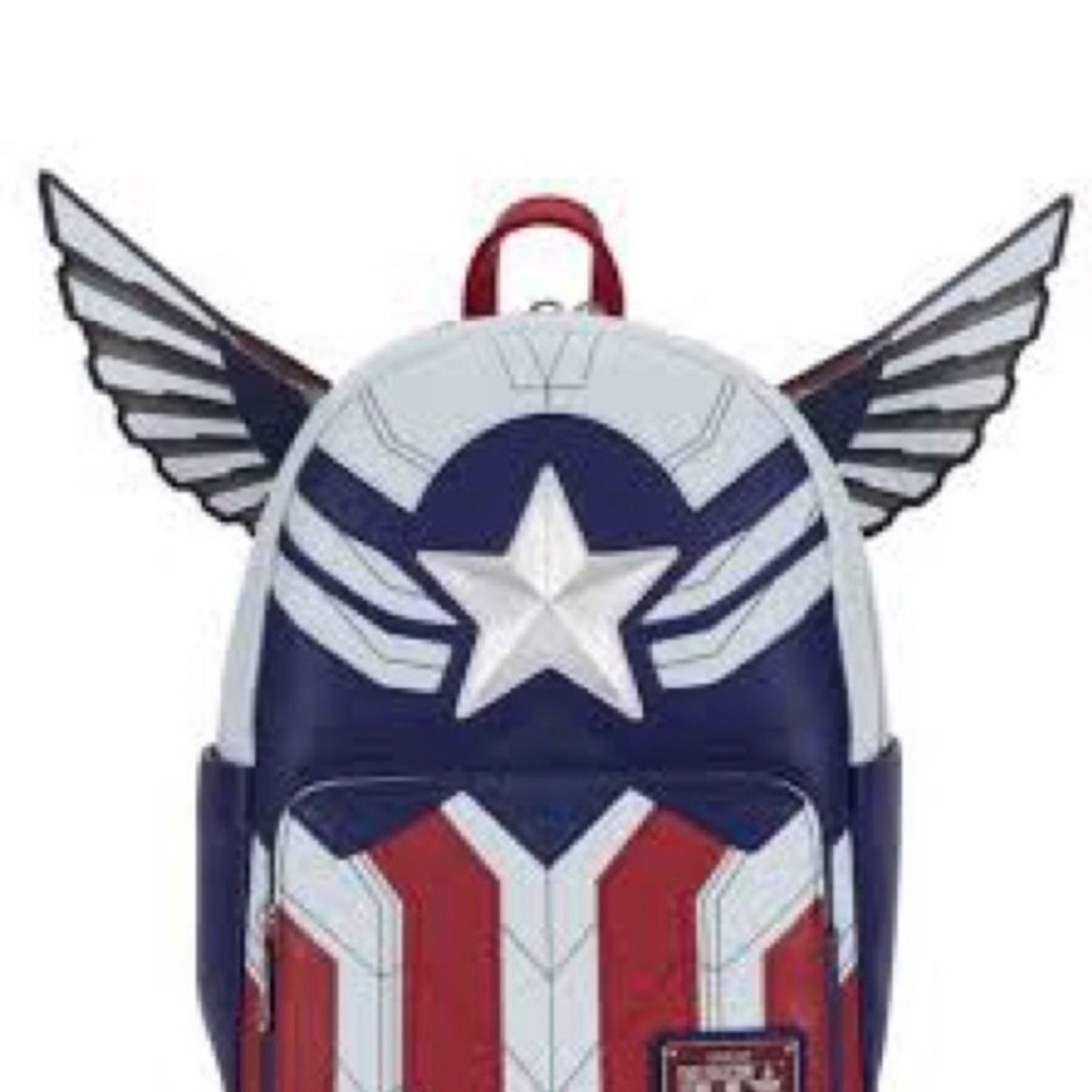 Loungefly The Falcon and The Winter Soldier Captain America Mini Backpack NWT